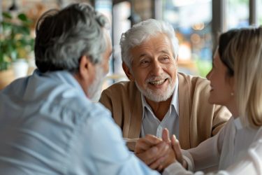 Cordwainer Memory Care | Seniors discussing memory care